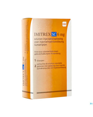 Imitrex sc 6mg sol inj cart. 2+auto inj glaxopen 1