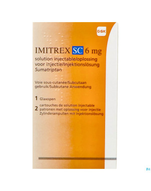 Imitrex sc 6mg sol inj cart. 2+auto inj glaxopen 1