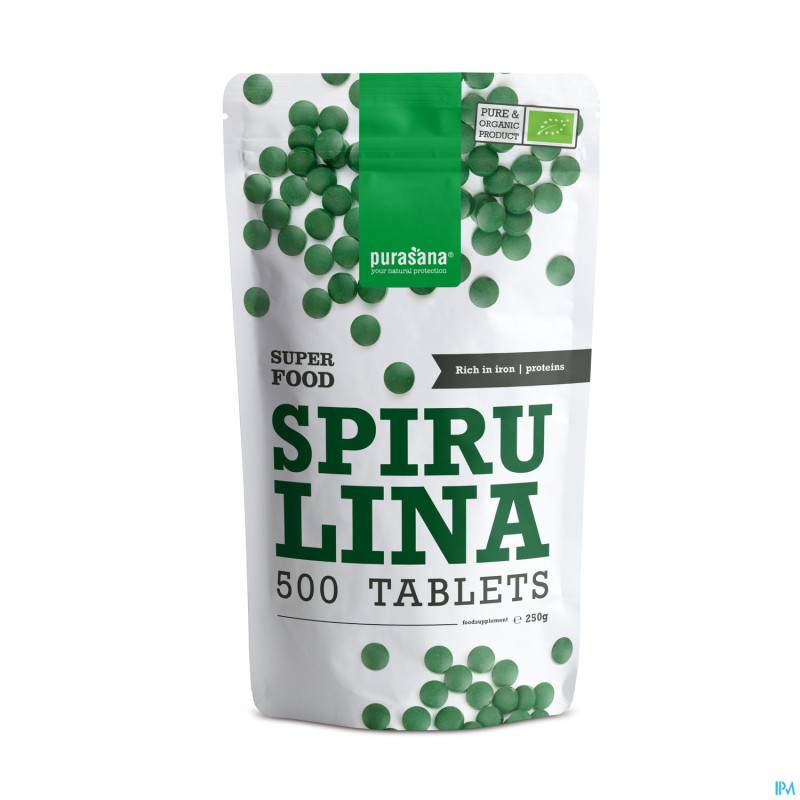 Purasana vegan spirulina 500mg    comp 500