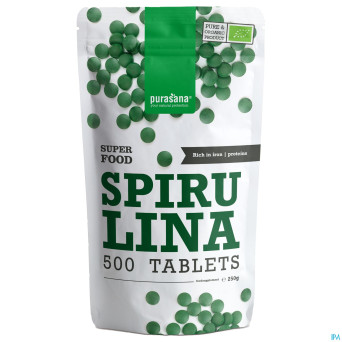 Purasana vegan spirulina 500mg    comp 500
