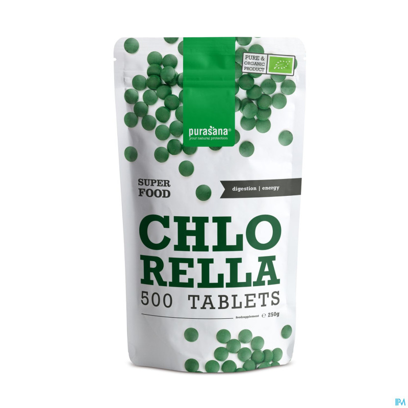 Purasana vegan chlorella 500mg    comp 500