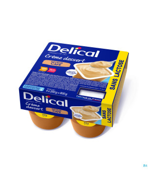 Delical creme dessert hp-hc s/lact.cafe  4x125g nf