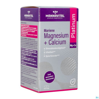 Mannavital magnesium + calcium marin    v-caps 120