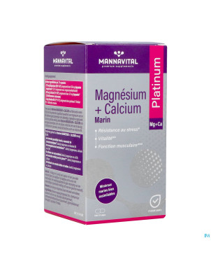 Mannavital magnesium + calcium marin    v-caps 120