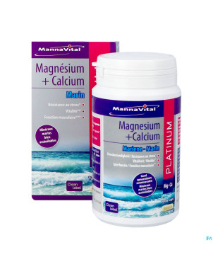 Mannavital magnesium + calcium marin    v-caps 120