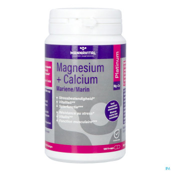 Mannavital magnesium + calcium marin    v-caps 120