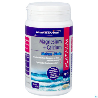 Mannavital magnesium + calcium marin    v-caps 120