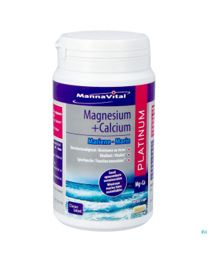 Mannavital magnesium + calcium marin    v-caps 120