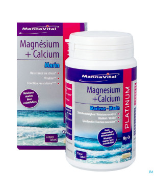 Mannavital magnesium + calcium marin    v-caps 120