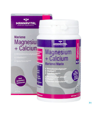 Mannavital magnesium + calcium marin    v-caps 120