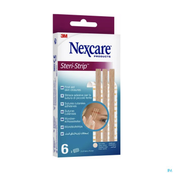 Nexcare 3m steri-strip sut.cut.ad.beige 6mmx75mm 6