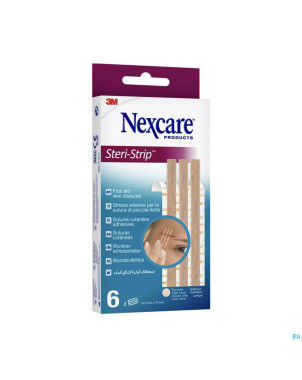 Nexcare 3m steri-strip sut.cut.ad.beige 6mmx75mm 6
