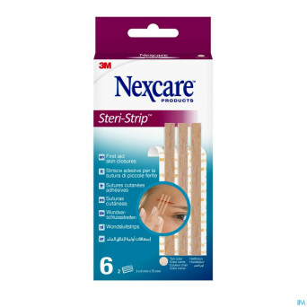 Nexcare 3m steri-strip sut.cut.ad.beige 6mmx75mm 6