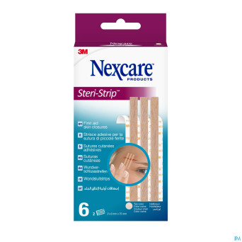 Nexcare 3m steri-strip sut.cut.ad.beige 6mmx75mm 6