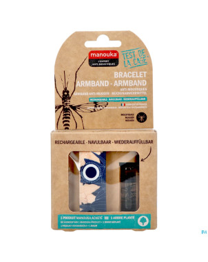 Manouka bracelet a/moustiques vegetal