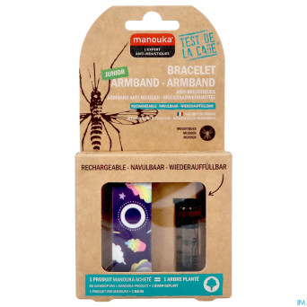 Manouka bracelet kids a/moustiques licorne
