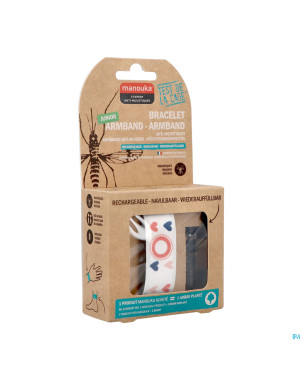 Manouka bracelet kids a/moustiques coeur