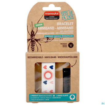 Manouka bracelet kids a/moustiques coeur