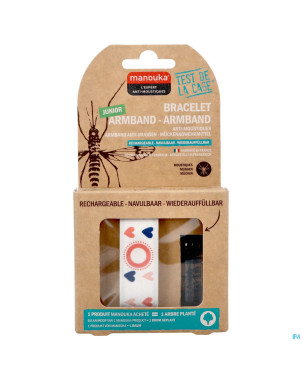 Manouka bracelet kids a/moustiques coeur