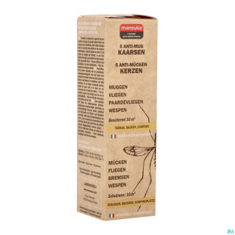 Manouka bougie a/moustiques 5x23g