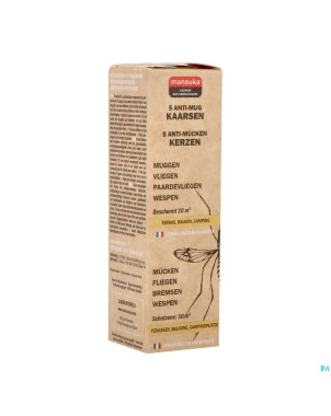 Manouka bougie a/moustiques 5x23g