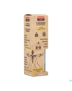 Manouka bougie a/moustiques 5x23g