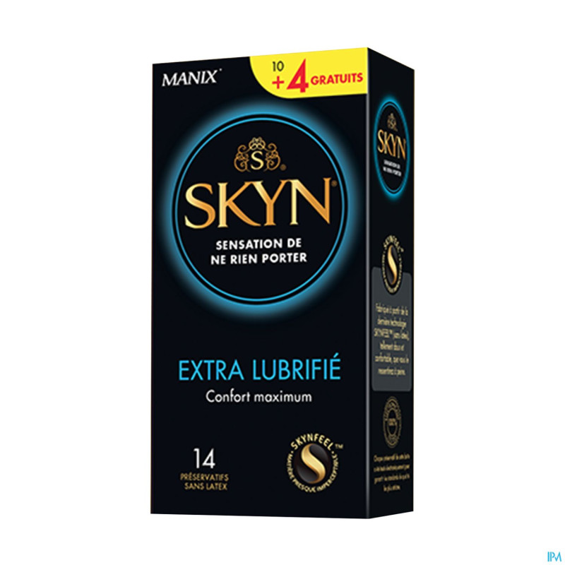 Manix skyn elite extra lubricated preservatifs10+4