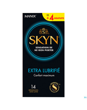 Manix skyn elite extra lubricated preservatifs10+4