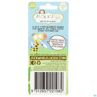 Jack n' jill tickle tooth br.dents elec.tete rem.8
