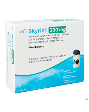 Skyrizi 360mg sol inj cartouche 2,4ml