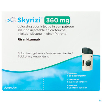Skyrizi 360mg sol inj cartouche 2,4ml