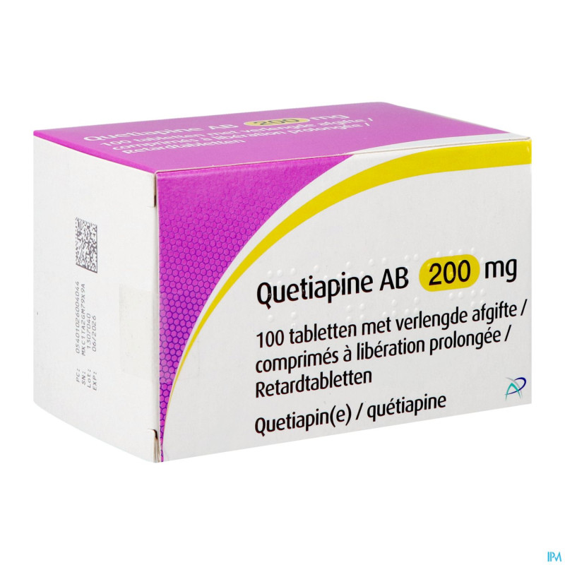 Quetiapine ab 200mg lib.prol.    comp 100