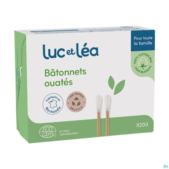 Luc&lea batonnets ouates adultes papier    200