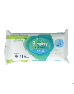 Pampers lingettes aqua pure 0%   48