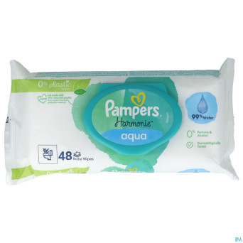 Pampers lingettes aqua pure 0%   48