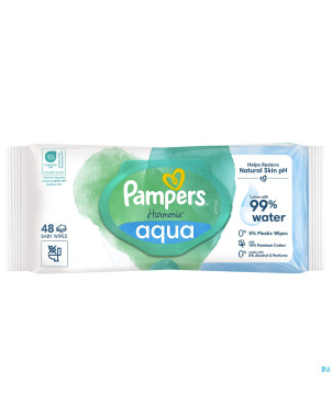 Pampers lingettes aqua pure 0%   48