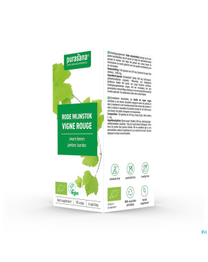 Purasana vigne rouge 300mg bio    v-caps 120