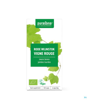Purasana vigne rouge 300mg bio    v-caps 120