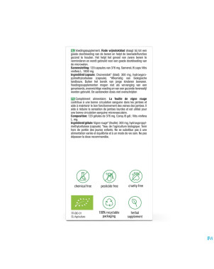 Purasana vigne rouge 300mg bio    v-caps 120