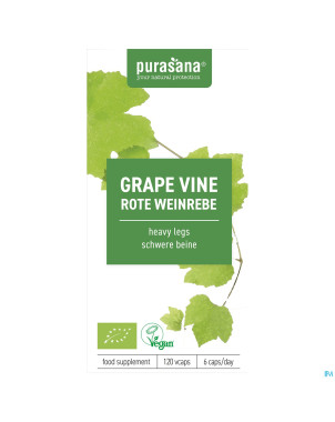Purasana vigne rouge 300mg bio    v-caps 120
