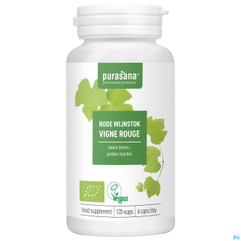 Purasana vigne rouge 300mg bio    v-caps 120