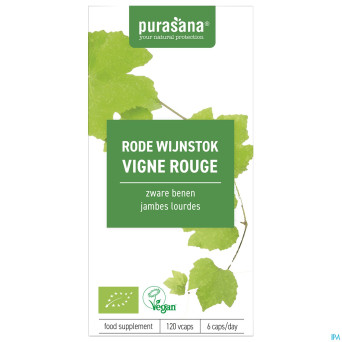Purasana vigne rouge 300mg bio    v-caps 120