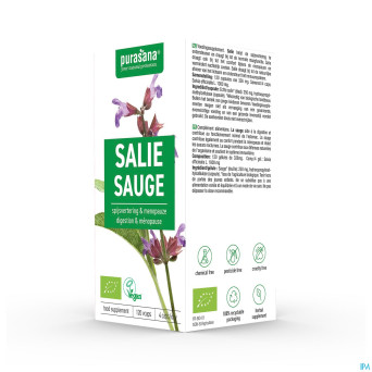 Purasana sauge 250mg bio v-caps 120