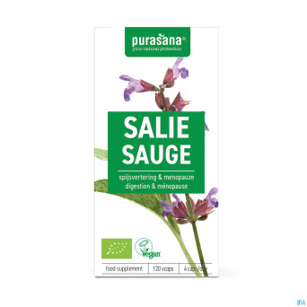 Purasana sauge 250mg bio v-caps 120
