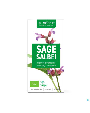 Purasana sauge 250mg bio v-caps 120