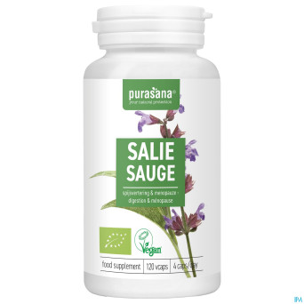 Purasana sauge 250mg bio v-caps 120