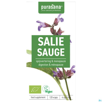 Purasana sauge 250mg bio v-caps 120