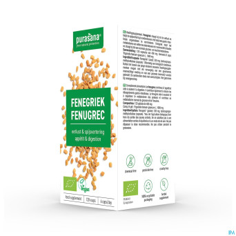 Purasana fenugrec 330mg bio    v-caps 120