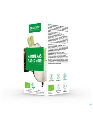 Purasana radis noir 300mg bio    v-caps 120