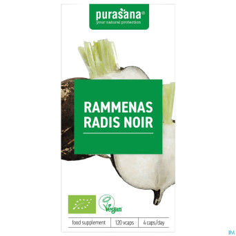 Purasana radis noir 300mg bio    v-caps 120